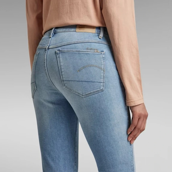 G-Star Raw  3301 High Skinny Jeans in Light Wash aged indigo size 27 waist 32L - Picture 6 of 16